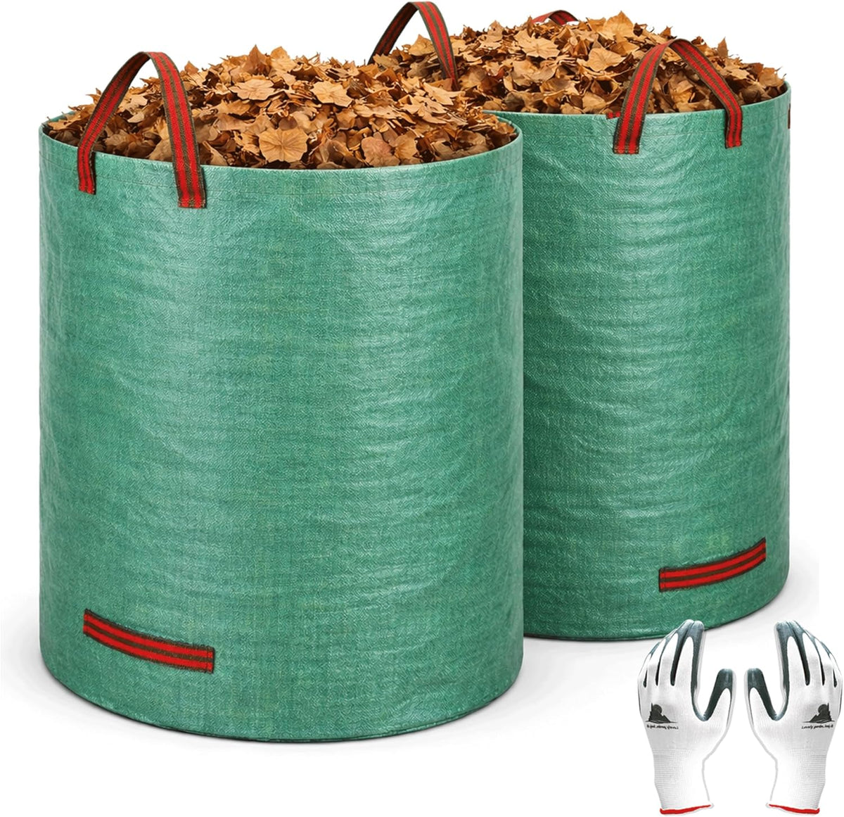 Gardzen 2-Pack 132 Gallons Gardening Bag of Leaves