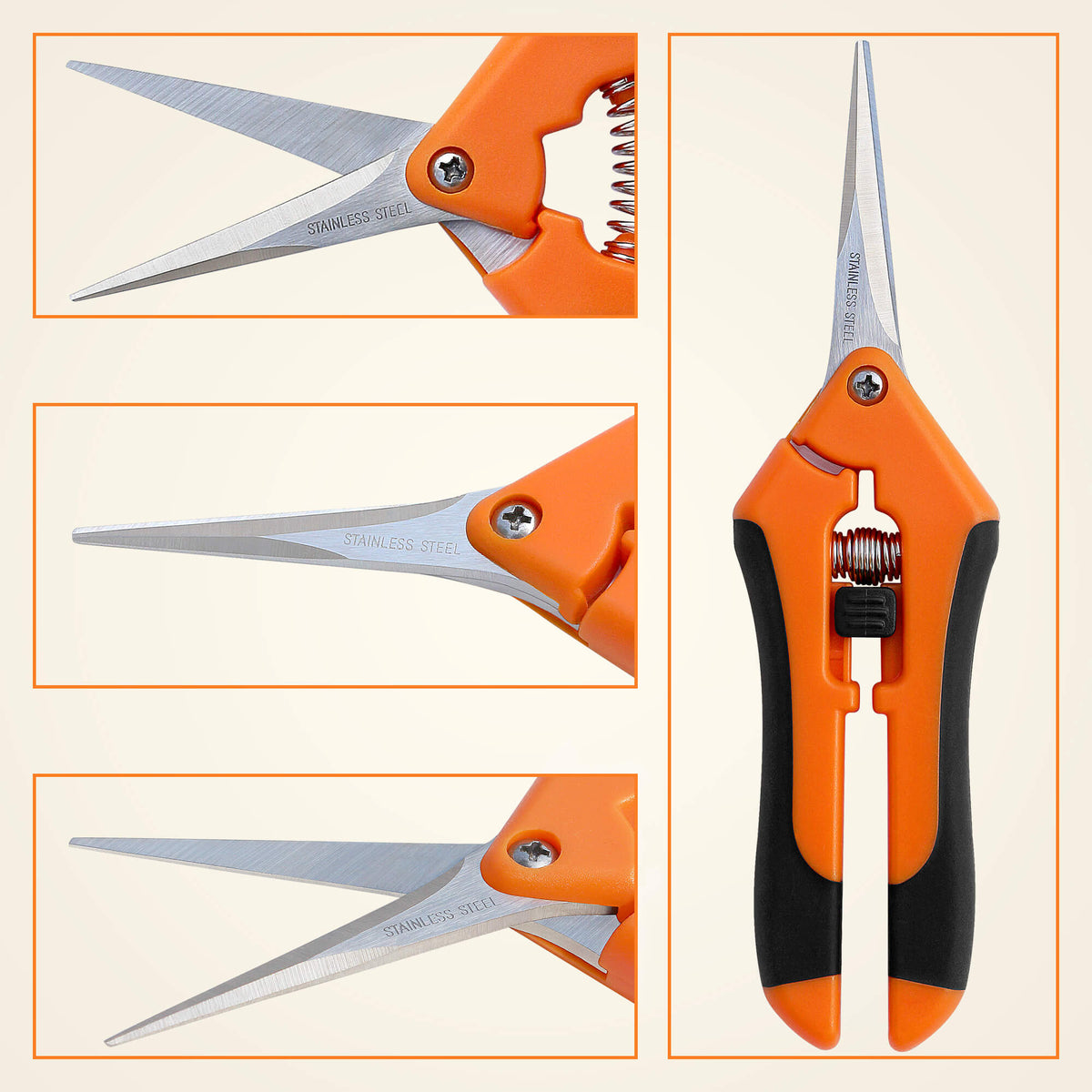 garden hand scissors Gardzen 2-Pack 6.5'' Hand Pruner Shear