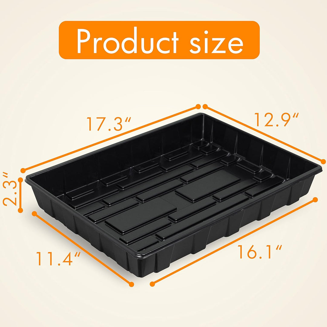black plastic plant trays Gardzen Plant Trays Without Holes