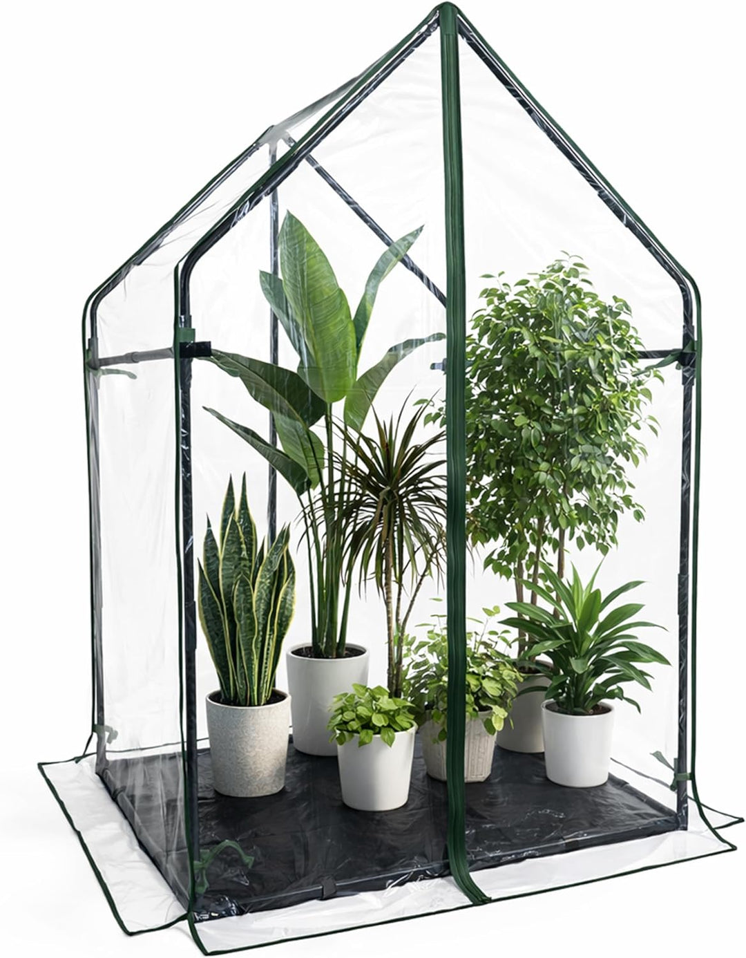Gardzen Mini Greenhouse with PVC Cover 37
