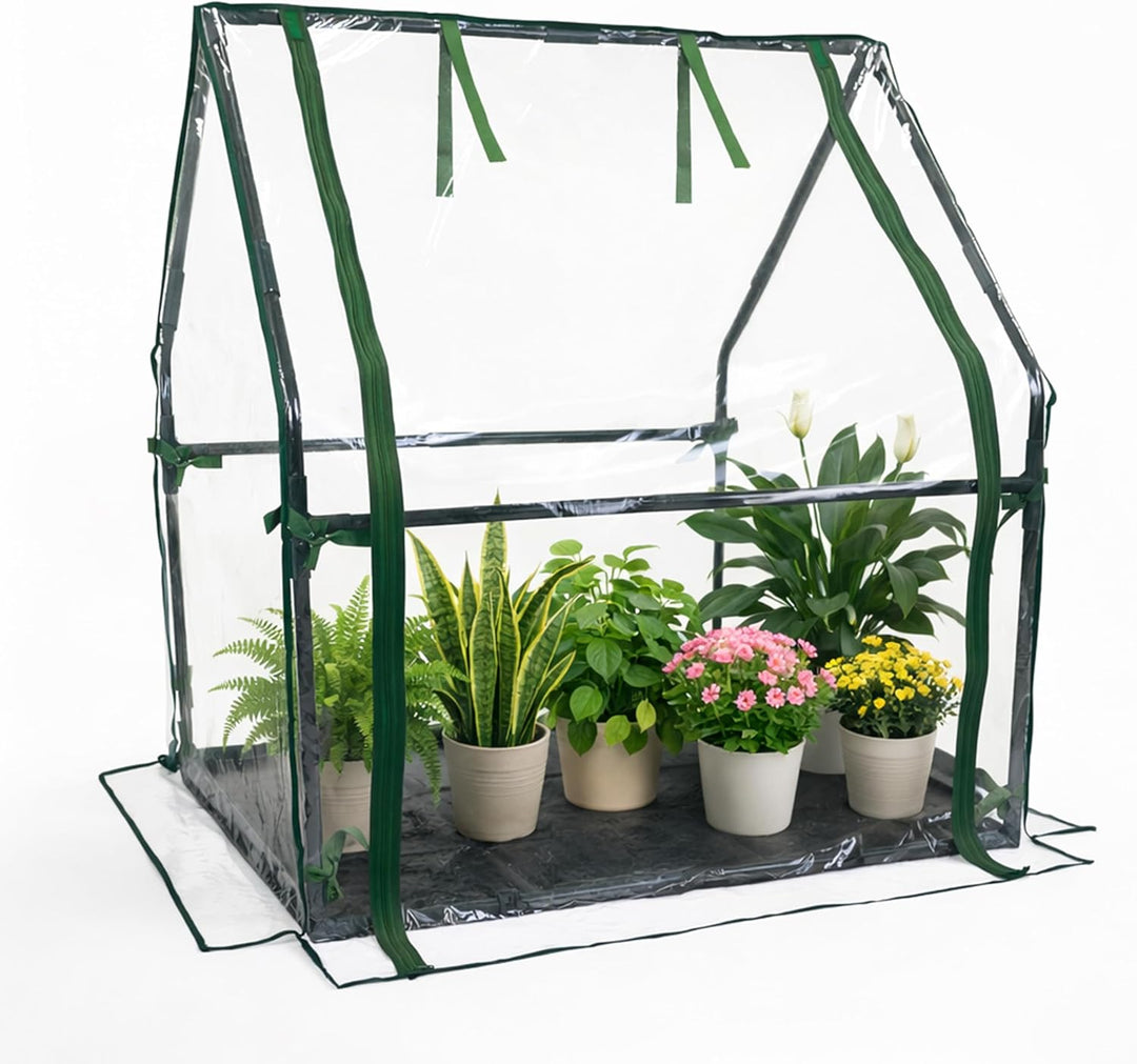 Gardzen Mini Greenhouse with PVC Cover 37
