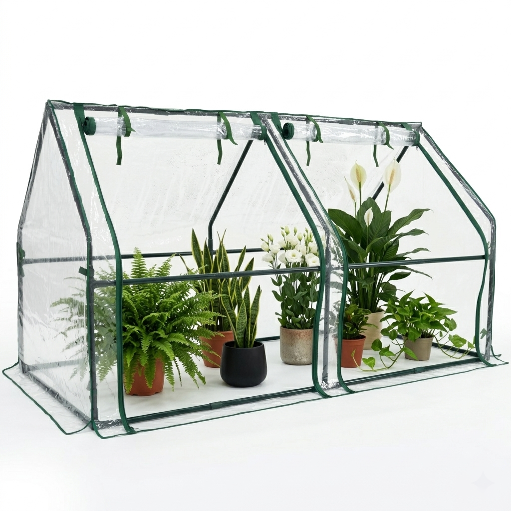 Gardzen Mini Greenhouse with PVC Cover 73