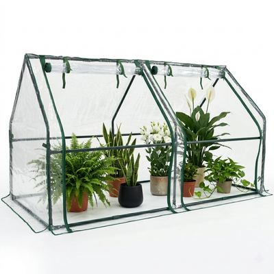 Gardzen Mini Greenhouse with PVC Cover 73