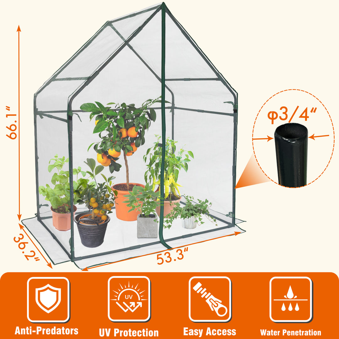Gardzen Mini Greenhouse with Mesh Cover 36.2 Gardzen Mini Greenhouse with Mesh Cover 36.2
