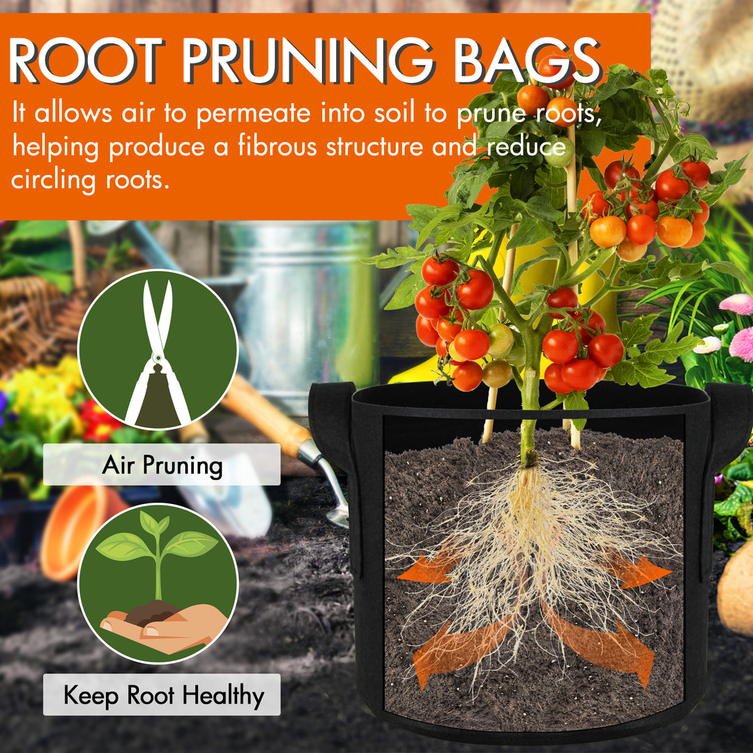 best grow bags for weed plants Gardzen 10 Packs Grow Bags