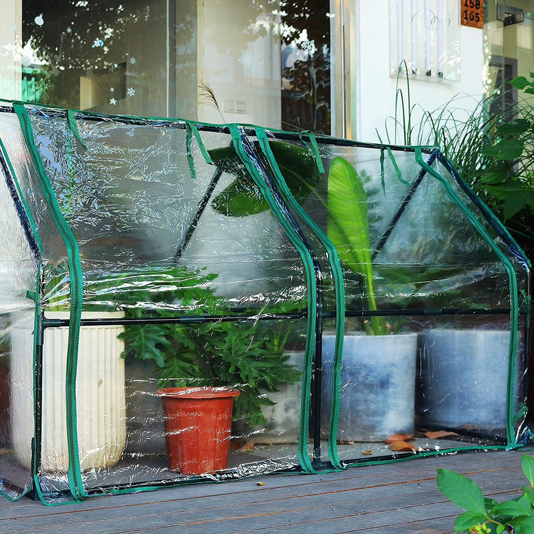 Gardzen Mini Greenhouse with PVC Cover 73