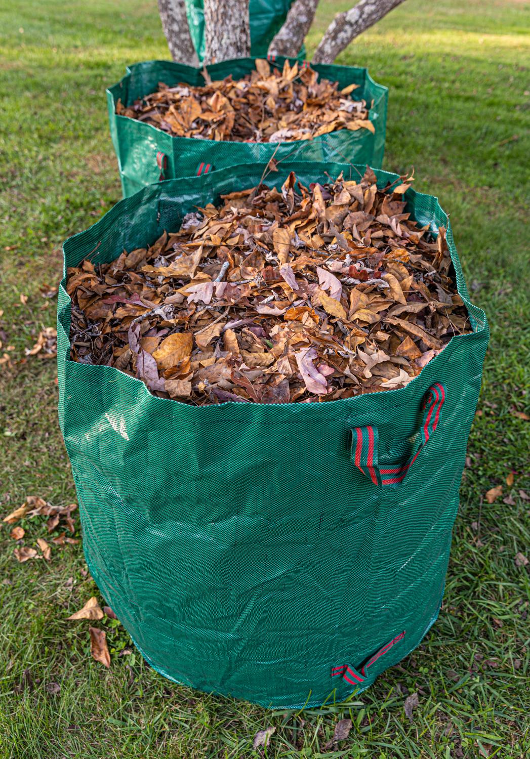 Reusable Yard Waste Bags - 132 Gallon Heavy Duty Leaf Collection Bags