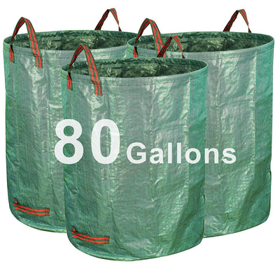 Pilntons 2 Pack 30 Gallon Garden Composting Bags Reusable Lawn Leaf Bags  Heavy Duty Yard Waste Bags with Zipper Lid and Handles Compost Bins Outdoor
