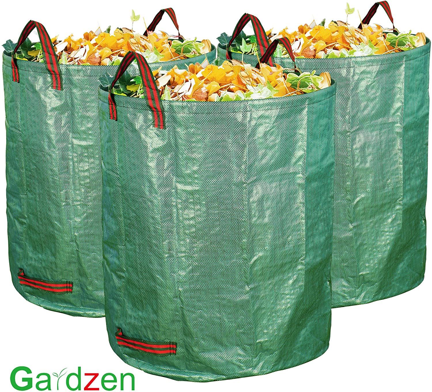 2 Pack 120l Garden Waste Bags Reusable Tear Resistant Waterproof