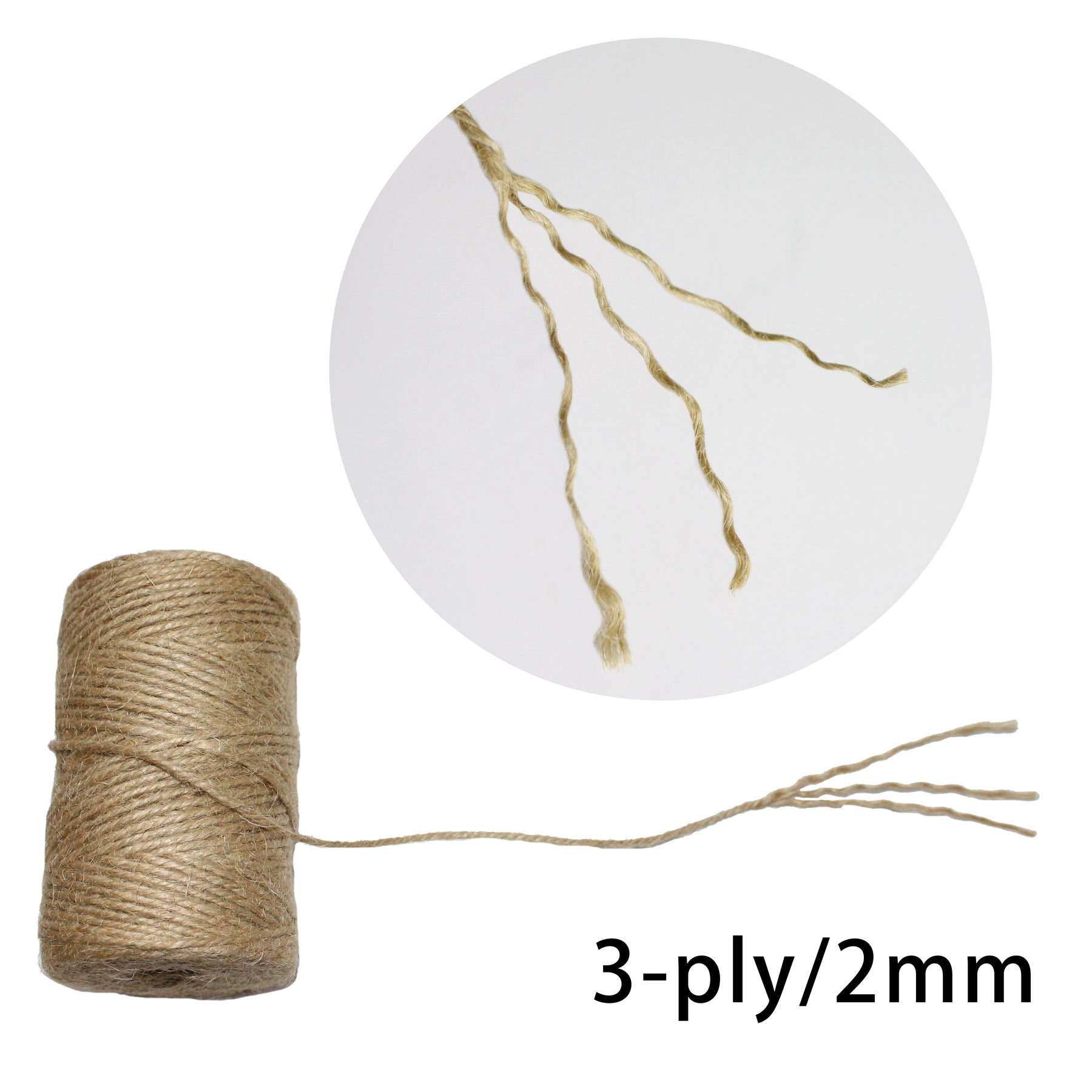 Gardzen Nature Jute Twine 4-Pack, Each Roll Is 328 ft, Natural 3Ply Twisted String Rope for Toys Craft Gift DIY Gardening, Women's, Size: One size