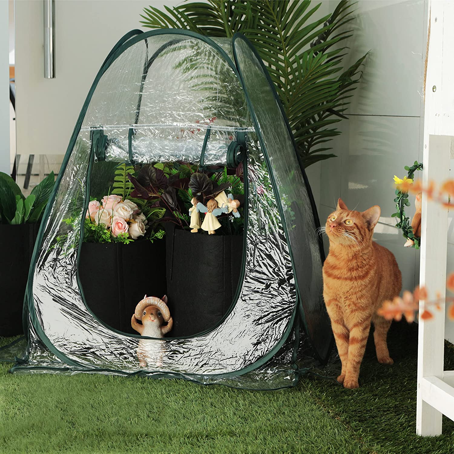 pop up plant house Gardzen Portable Pop Up Small Greenhouse