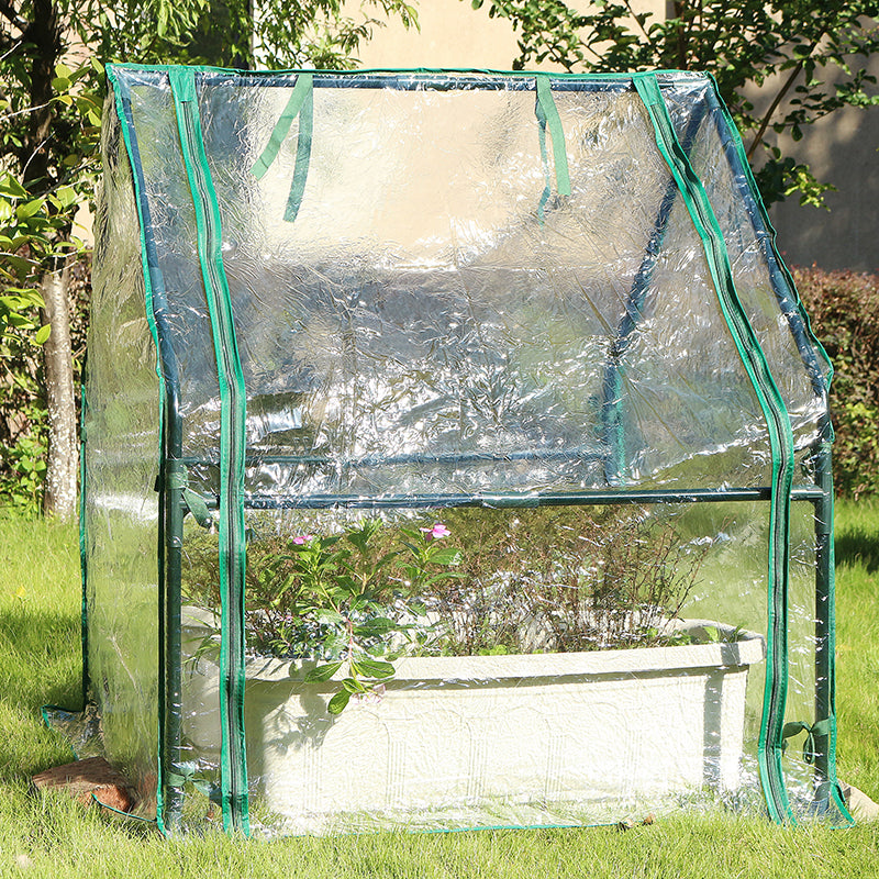 Gardzen Mini Greenhouse with PVC Cover 37